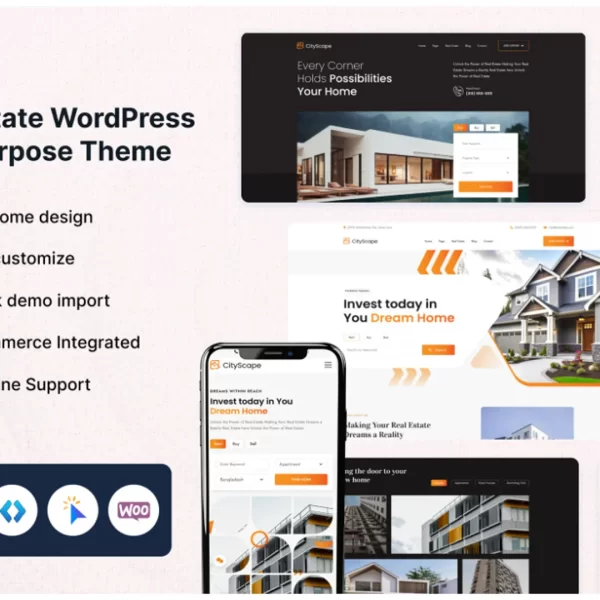 CityScape – Real Estate WordPress Theme Multipurpose