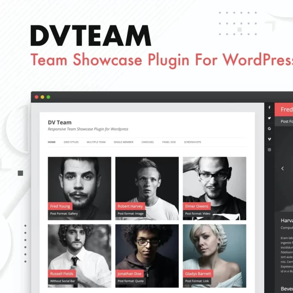 DV Team Showcase Plugin for WordPress